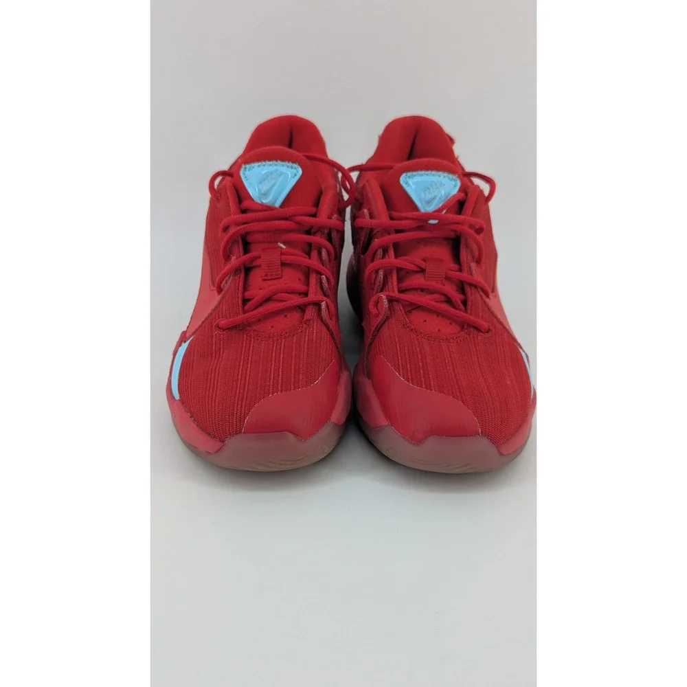 Nike Giannis Immortality Red Light Blue Basketball Shoes CZ4099-600 Kids Size 1Y